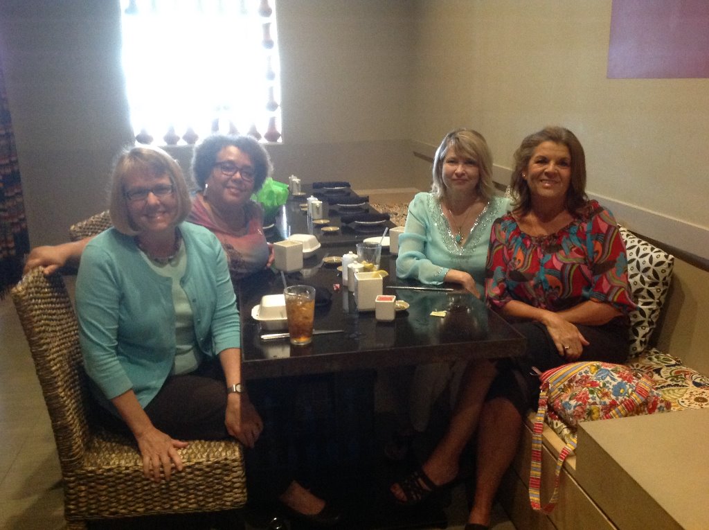 Lunch in Raleigh at ShabaShabu on June 5, 2015 - Emily Ballance, Audrey Kates Bailey, Isla K. Hill Wesner and Leigh White Gautreau had an all womens lunch which turned into 4 hours of laughter and great stories not to mention the great food! 